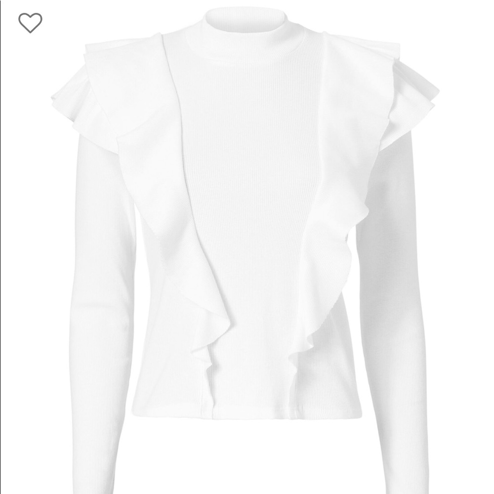 Veronica Beard Dawson Ruffle Top, Small